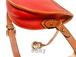 VINTAGE DOONEY & BOURKE Cavalry Shoulder Bag WOMENS HANDBAG RED CLASSIC