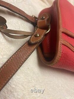 VINTAGE DOONEY & BOURKE Cavalry Shoulder Bag WOMENS HANDBAG RED CLASSIC