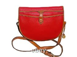 VINTAGE DOONEY & BOURKE Cavalry Shoulder Bag WOMENS HANDBAG RED CLASSIC