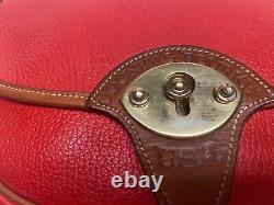 VINTAGE DOONEY & BOURKE Cavalry Shoulder Bag WOMENS HANDBAG RED CLASSIC