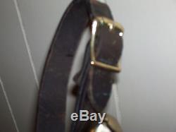Vintage Leather Strapped Horse Sleigh Bells 30pcs. 74 Buckled Strap L@@k