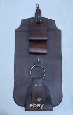 VINTAGE Leather Horse Saddle Hyde Book Holder