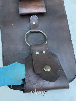 VINTAGE Leather Horse Saddle Hyde Book Holder