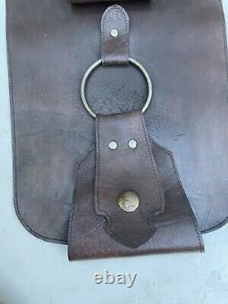 VINTAGE Leather Horse Saddle Hyde Book Holder