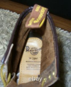 VINTAGE dr marten boots CRAZY HORSE sz 8 MADE IN ENGLAND NEW WITHOUT BOX