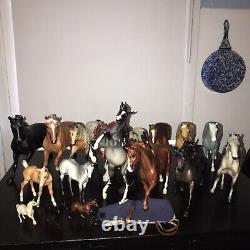 VIntage RETIRED, Rare Breyer Horse Lot Of 17 Plus Blanket