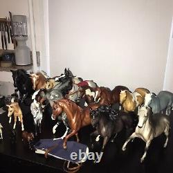 VIntage RETIRED, Rare Breyer Horse Lot Of 17 Plus Blanket