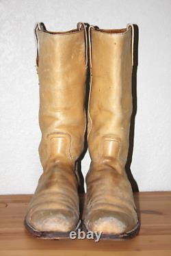 VTG 60s 70s FRYE BLACK LABEL CAMPUS CAVALRY BOOTS MENS 12D