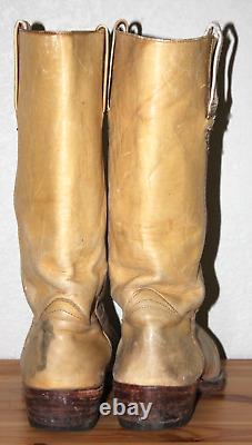 VTG 60s 70s FRYE BLACK LABEL CAMPUS CAVALRY BOOTS MENS 12D