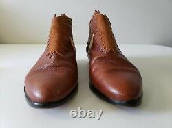 VTG 80s 90s Zalo Womens 8 N Leather Horses Horseshoe Chelsea Ankle Boots