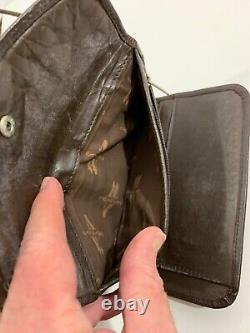 VTG American West Handmade Leather & Cow Hair Shoulder Bag/Matching Wallet VGC
