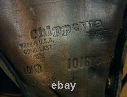 VTG CHIPPEWA USA 29408 BLACK BAY APACHE PACKER Work Boots Mens 10.5D Free Shipp