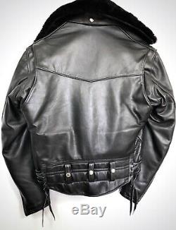 VTG CHP BHKW Horsehide Motorradjacke Lederjacke Bluf Leather Jacket Perfecto 54