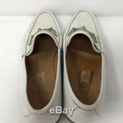 VTG Gucci Mens White Horse Bit Loafers Size 13 US EU 47 Made in Italy SEE VIDEO