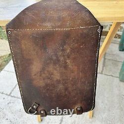 VTG Hand Tool Leather Chet Vogt Sterling Silver Hardware Horse Saddle Bag Texas