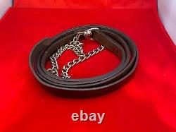 VTG Jeweled Leather Horse Halter, Horse Bit, Leather Lead Rope, Horse Tack, Bit