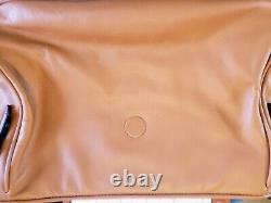 VTG Ralph Lauren Polo Leather Equestrian Bag Tanned Brown Crossbody Soft Shell