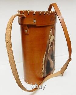 VTG URUGUAY TALL LEATHER HORSE HEAD BAG Shoulder Crossbody Tote Camera Hand Made