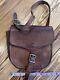 VTG western Leather Tack Handmade Pouch Satchel Ranch Branded