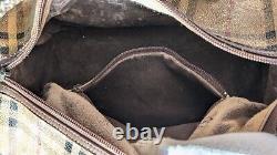 Very Vintage Burberry Beige Nova Check mini Boston Bag PVC Leather Shadow Horse