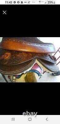 Vintage 14 Shirley Brown Western Horse Saddle