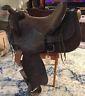 Vintage 16 Western Leather Horse Saddle Tooled