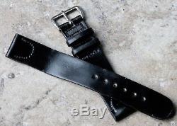 Vintage 16mm Shell Cordovan American 1940s watch band genuine horse leather NOS