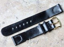 Vintage 16mm Shell Cordovan American 1940s watch strap genuine horse leather NOS