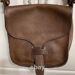 Vintage 1970s Coach Courier Bag Leather TABAC Color Made In USA New York City