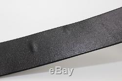 Vintage 1976 Christopher Ross Pewter Horse Buckle Black Leather Adjustable Belt