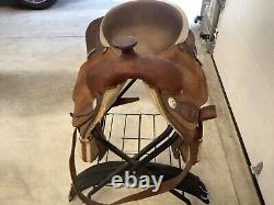 Vintage 1991 Leather Horse Back Riding 15 Saddlery Barrel Western Saddle