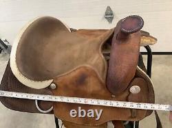 Vintage 1991 Leather Horse Back Riding 15 Saddlery Barrel Western Saddle