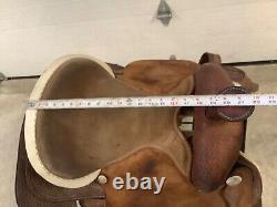 Vintage 1991 Leather Horse Back Riding 15 Saddlery Barrel Western Saddle