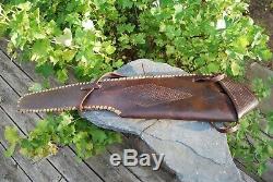 Vintage 40's-50's Eubanks Rifle Case Scabbard Leather Boise Idaho. Horse Hunting