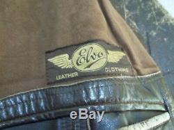 Vintage 40's Ww2 German Distressed Horse Leather Flying Cyclist Jacket Size L