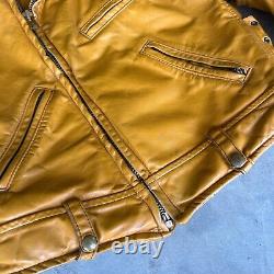 Vintage 60s 70s Horse Hide Riding Jacket Size Tag Ripped Off 18 Wide 24 Long