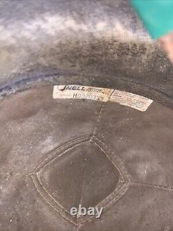 Vintage 60s CLIFF Helmet Jockey Racing Leather Straps Harness Horse