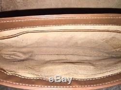 Vintage 60s GUCCI Italy tan brown saddle leather shoulder bag purse 48 horse bit