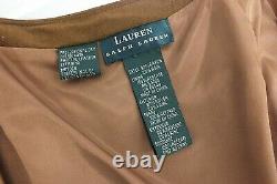 Vintage 90s Ralph Lauren Leather Buckle Polo Horse Rider Wool Wrap Skirt Size 10