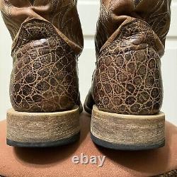 Vintage ALLIGATOR Cowboy Boots BROWN Crocodile Sz 11 D