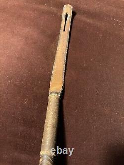 Vintage Abercrombie & Fitch Horse Riding Crop Antler Sterling Braided Leather