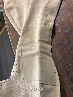 Vintage Abercrombie & Fitch Horse Riding Pants Breeches Leather Pad USA 20s 30s