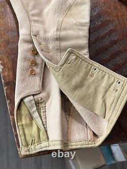 Vintage Abercrombie & Fitch Horse Riding Pants Breeches Leather Pad USA 20s 30s