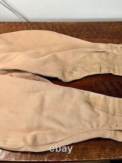 Vintage Abercrombie & Fitch Horse Riding Pants Breeches Leather Pad USA 20s 30s