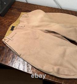 Vintage Abercrombie & Fitch Horse Riding Pants Breeches Leather Pad USA 20s 30s