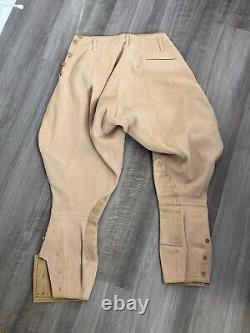 Vintage Abercrombie & Fitch Horse Riding Pants Breeches Leather Pad USA 20s 30s