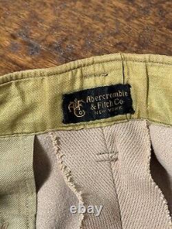 Vintage Abercrombie & Fitch Horse Riding Pants Breeches Leather Pad USA 20s 30s