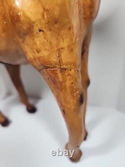Vintage Abercrombie Fitch Paper Mache Leather Horse 13 Dimitri Omersa Glass Eye