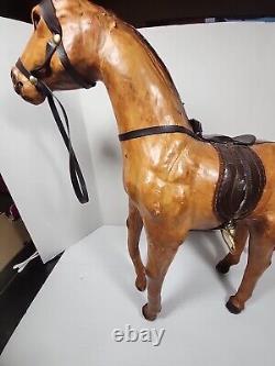 Vintage Abercrombie Fitch Paper Mache Leather Horse 13 Dimitri Omersa Glass Eye