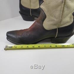 Vintage Acme Leather Cowboy Boots Mens 10D Bronco Busting Rodeo Horse Rider 6220